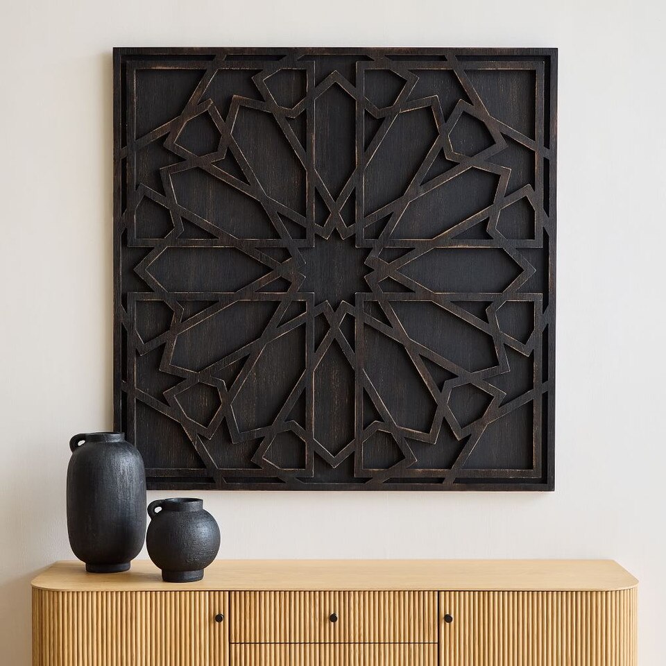 Graphic Wood Wall Art Whitewashed (Square) West Elm Australia